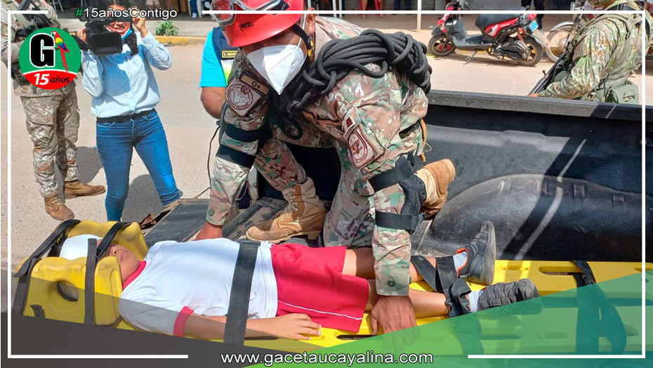 Simulacro nacional multipeligro se realizó en I.E. Faustino Maldonado